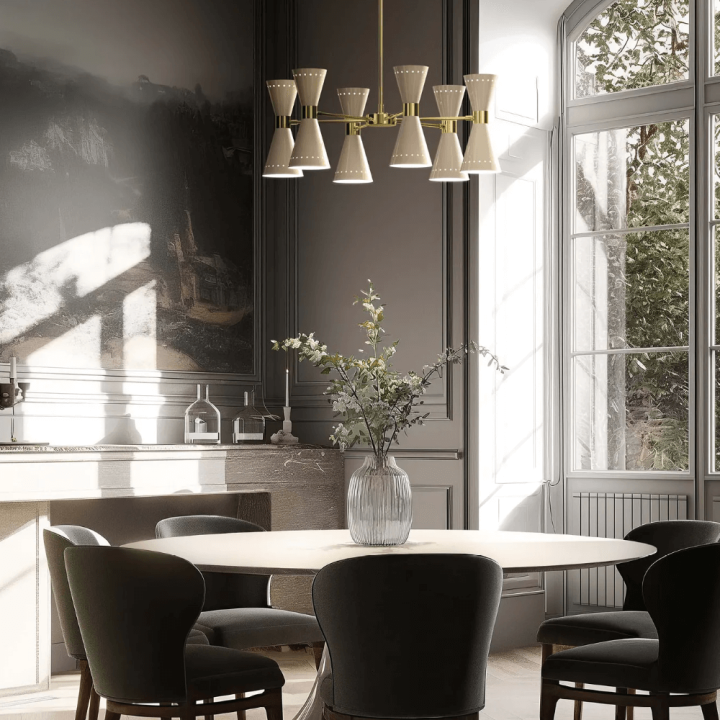 STILNOVO MEGAFONO 9568, 9569 lampa wisząca 12xE14