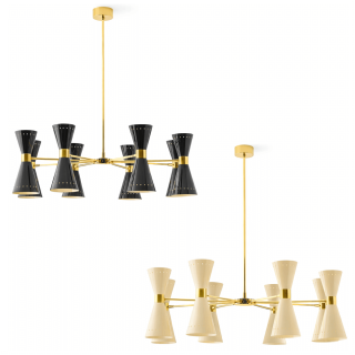 STILNOVO MEGAFONO 9566, 9567 lampa wisząca 16xE14