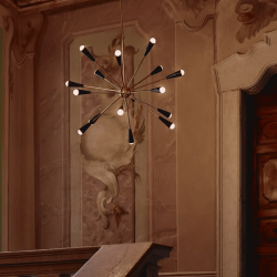 STILNOVO SPUTNIK 9590, 9591, 9592 lampa wisząca 16xE14 3 kolory