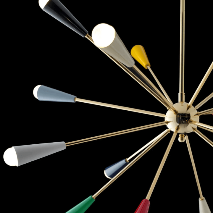 STILNOVO SPUTNIK 9590, 9591, 9592 lampa wisząca 16xE14 3 kolory