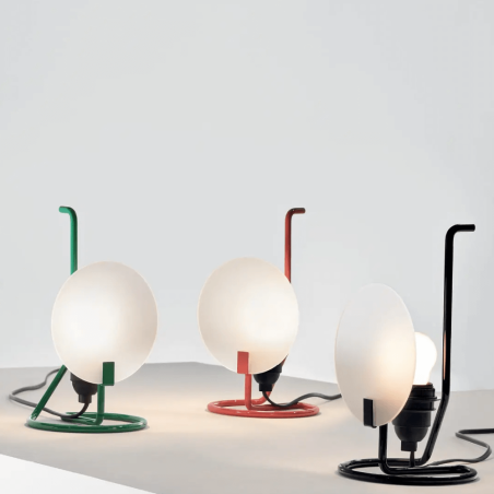 Stilnovo Bugia włoska lampa stołowa retro żarówka E27 5 kolorów