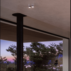 LINEA LIGHT Birba C 9451/3/4 flush-mounted GU10 fixture white, brass, alu