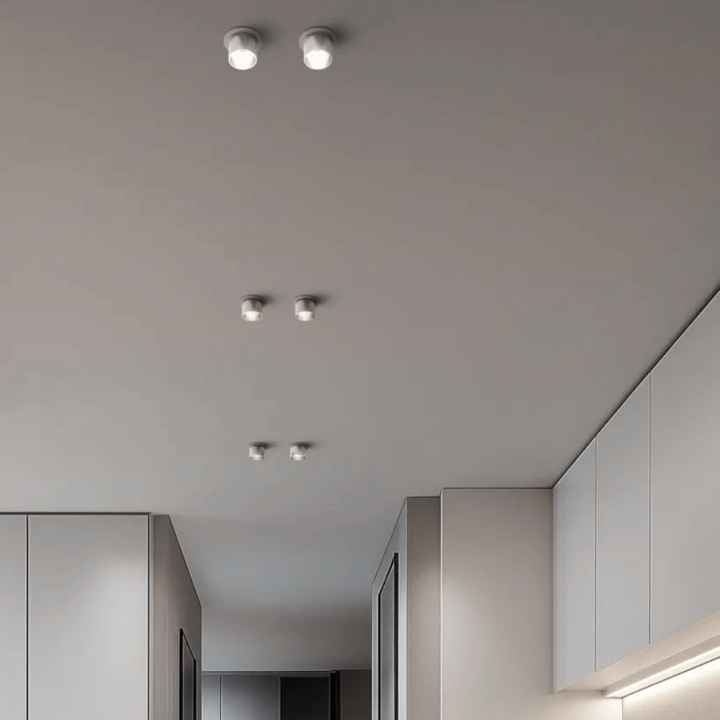 LINEA LIGHT Birba C 9451/3/4 oprawa podtynkowa GU10 biała, mosiądz, alu