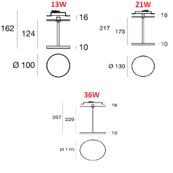 LINEA LIGHT Stilo C podtynkowa oprawa LED 3 rozmiary, 5 kolorów