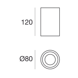 LINEA LIGHT Baton R lampa natynkowa tuba LED 7,3W 3000K 3 kolory