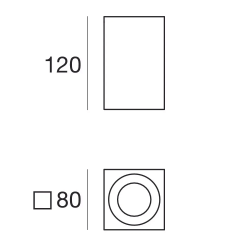 LINEA LIGHT Baton Q lampa natynkowa LED 7,3W 3000K wysoka wydajność