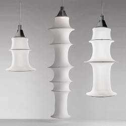 Artemide Falkland DS2040 designerska lampa wisząca tkanina 53-165cm