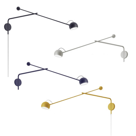 Artemide IXA arm wall 11140 LED adjustable lamp 9W 3000K CRI90