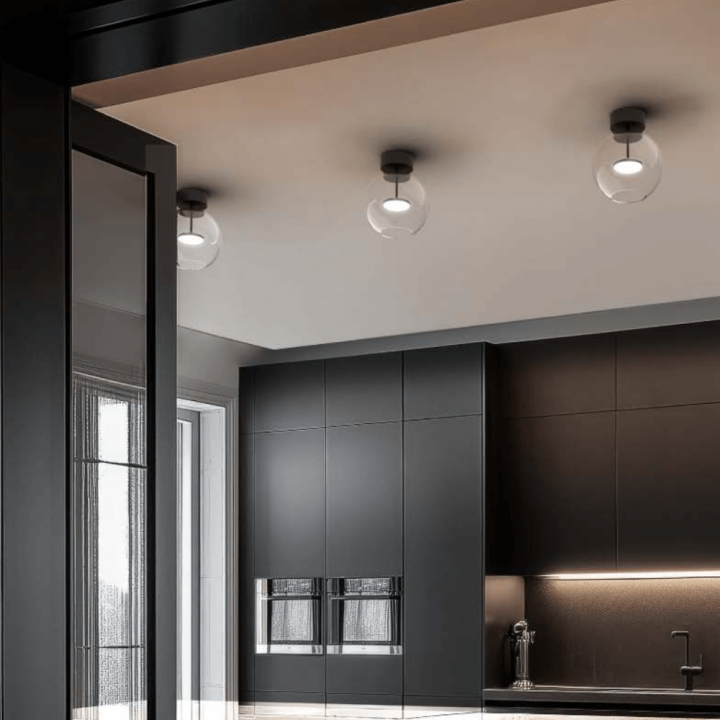 LINEA LIGHT CRISTALBOLLA S lampa natynkowa LED 3 średnice 5 kolor&oacute;w