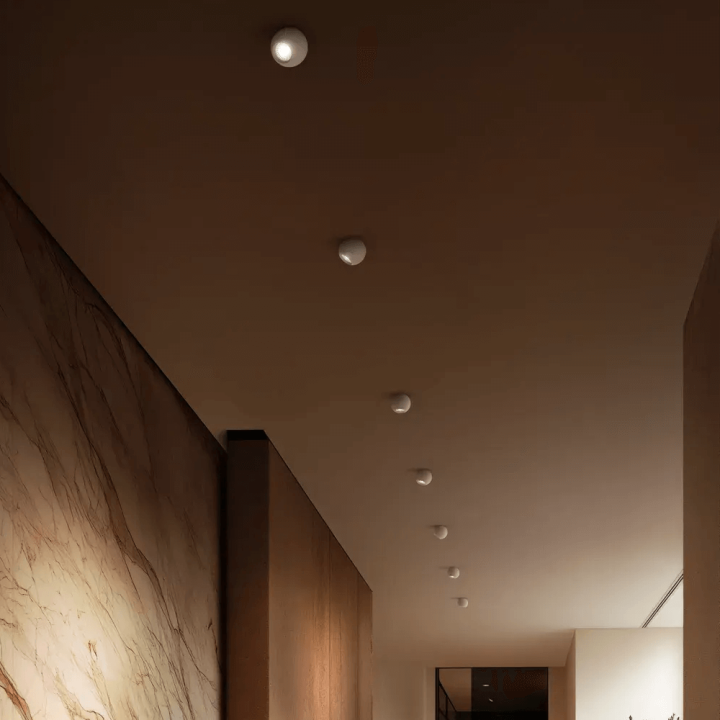 LINEA LIGHT BUBBLE recessed ball LED fixture 2700K/3000K white, black