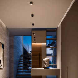 LINEA LIGHT BUBBLE recessed ball LED fixture 2700K/3000K white, black