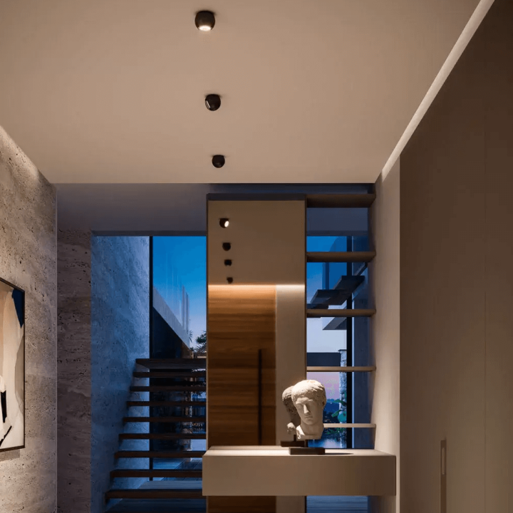 LINEA LIGHT BUBBLE recessed ball LED fixture 2700K/3000K white, black