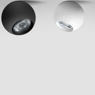 LINEA LIGHT BUBBLE oprawa wpust kula LED 2700K/3000K biała, czarna