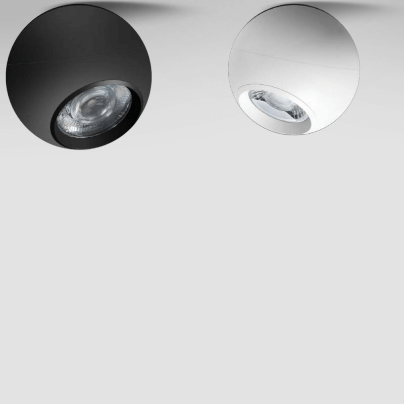 LINEA LIGHT BUBBLE oprawa wpust kula LED 2700K/3000K biała, czarna