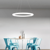 LINEA LIGHT POLO P lampa wisząca LED ring średnica 66/96cm biała