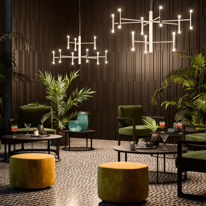 LINEA LIGHT PERLA P LED pendant lamp 37W/53W 2 sizes, 6 colors