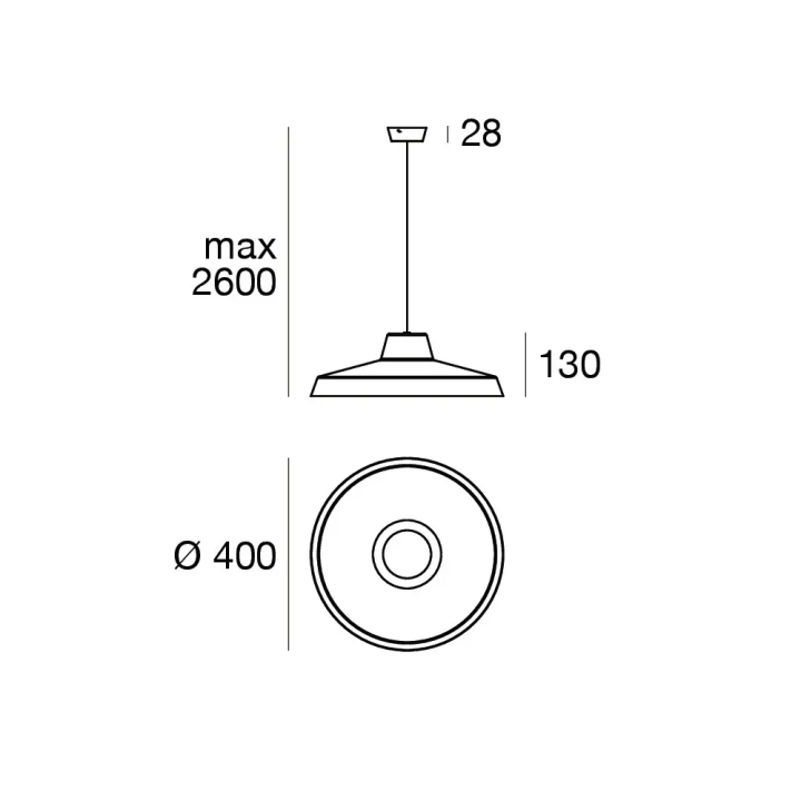 LINEA LIGHT MIGUEL lampa wisząca LED 10W 2700K/3000K 4 kolory
