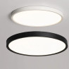 MOON LED flush ceiling light, white or black, 30–80cm, CCT 3000K–6500K