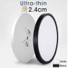 MOON LED surface white, black, 30–80cm, 5-CCT 3000K–6500K