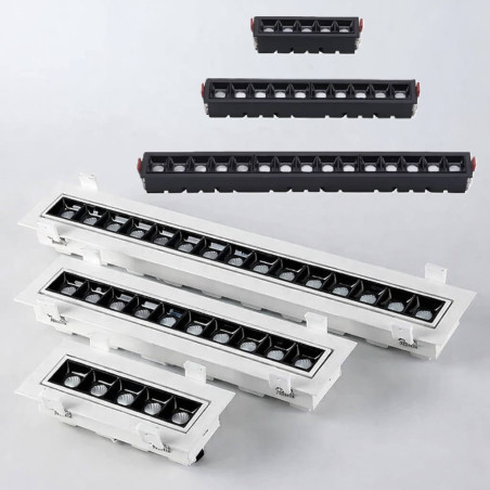 SLED UNIZANO recessed LED adj white, black