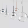 LINEA LIGHT CRISTALBOLLA P glass ball pendant lamp LED 25/35/45cm