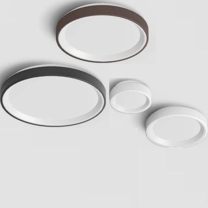 LINEA LIGHT ISIDE plafon LED 2700K/3000K &Oslash;23-55cm biały, czarny, brąz