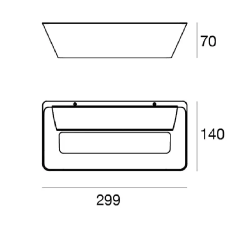 LINEA LIGHT HYPE kinkiet LED 2700K/3000K świeci góra/dół 3 kolory