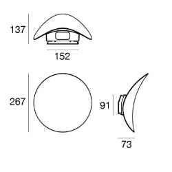 LINEA LIGHT ALBA 9658, 9659 kinkiet LED 2700K/3000K CRI90 biały czarny