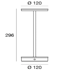 LINEA LIGHT GEMINI 9678, 9679 Italian LED desk lamp 8W CRI90