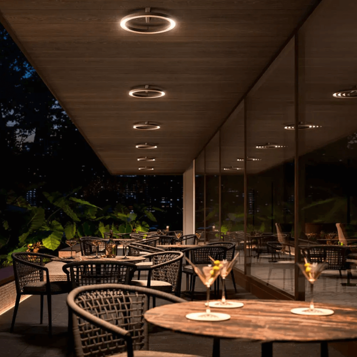 LINEA LIGHT LIRA 9324, 9325 zewnętrzny plafon LED 3000K 24W IP65