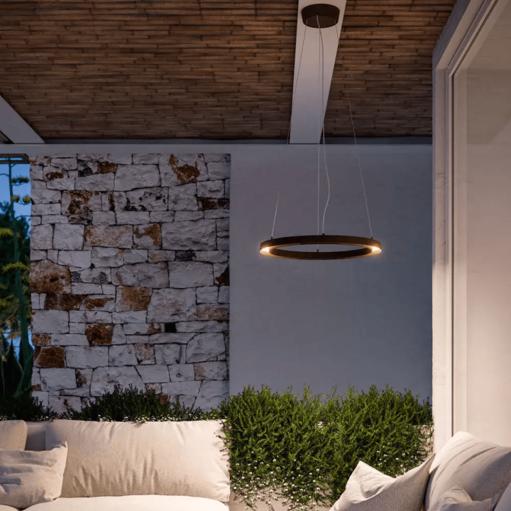 LINEA LIGHT LIRA 9322, 9323 hanging lamp 55 cm LED modern ring