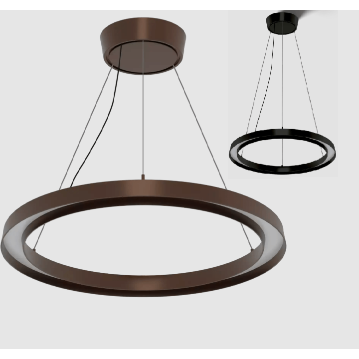 LINEA LIGHT LIRA 9322, 9323 hanging lamp 55 cm LED modern ring