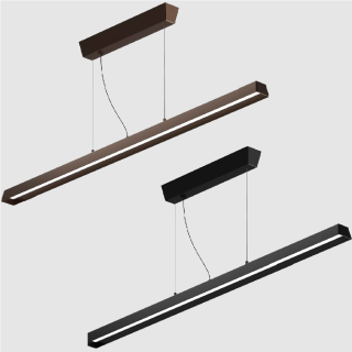LINEA LIGHT LIRA 9330, 9331 oblong LED pendant lamp 3000K 2 colors