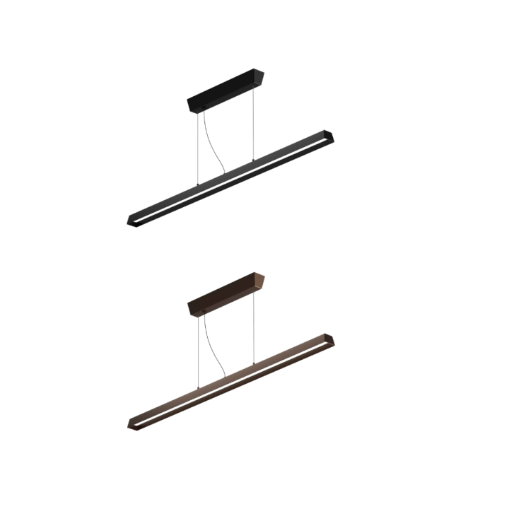 LINEA LIGHT LIRA 9330, 9331 oblong LED pendant lamp 3000K 2 colors