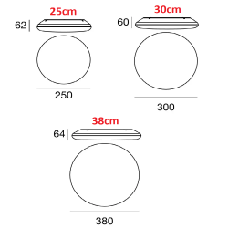 LINEA LIGHT SWITCH outdoor LED ceiling lamp CCT 2700K-4000K IP54