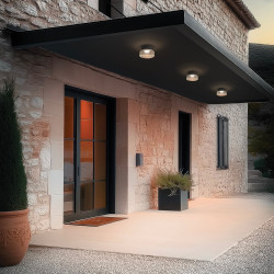 LINEA LIGHT BLANK lampa sufitowa/ścienna LED 3000K IP65 na elewację