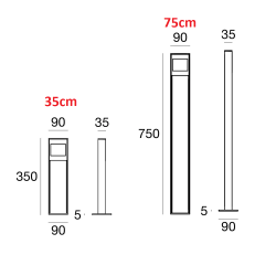 LINEA LIGHT PEAK garden lamp IP65 for lighting paths and driveways