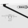 SLED Micro11 CORE recessed DALI magnetic track for 12.5mm plasterboard