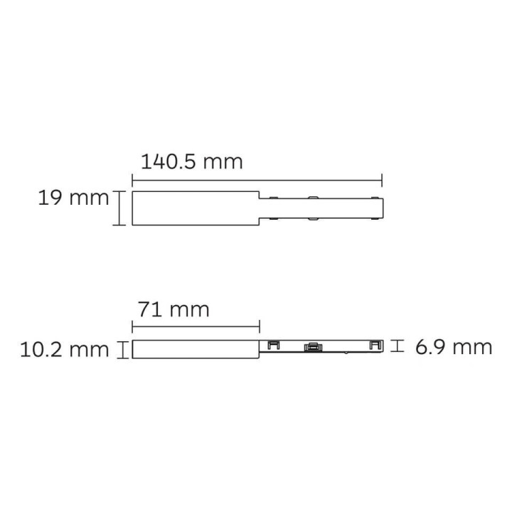 SLED MICRO11 CORE końc&oacute;wka zasilająca do szyny natynkowej 48V MICRO11