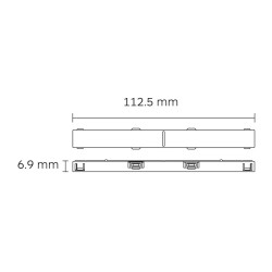 SLED MICRO11 CORE łącznik prosty do szyn 48V MICRO11