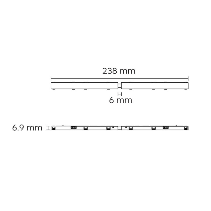 SLED MICRO11 CORE flexible electrical connector black