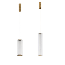 LUCES TORREV LE46197/8 złota lampa wisząca LED 3000K kształt tuby