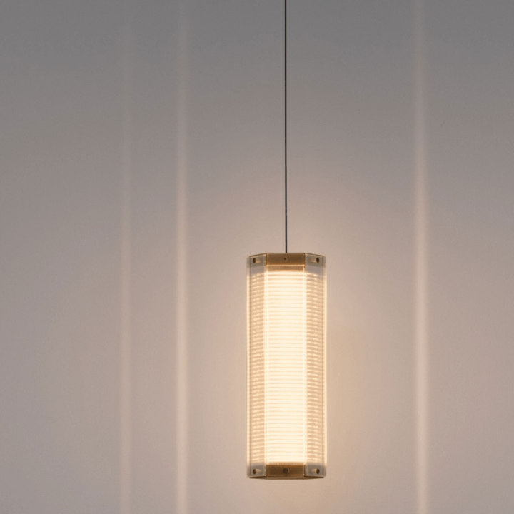 LUCES TORREV LE46197/8 złota lampa wisząca LED 3000K kształt tuby