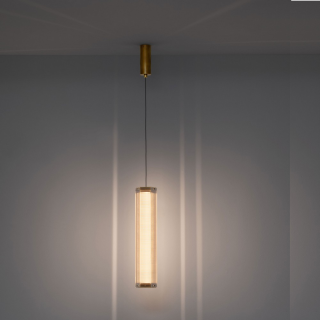 LUCES TORREV LE46197/8 złota lampa wisząca LED 3000K kształt tuby