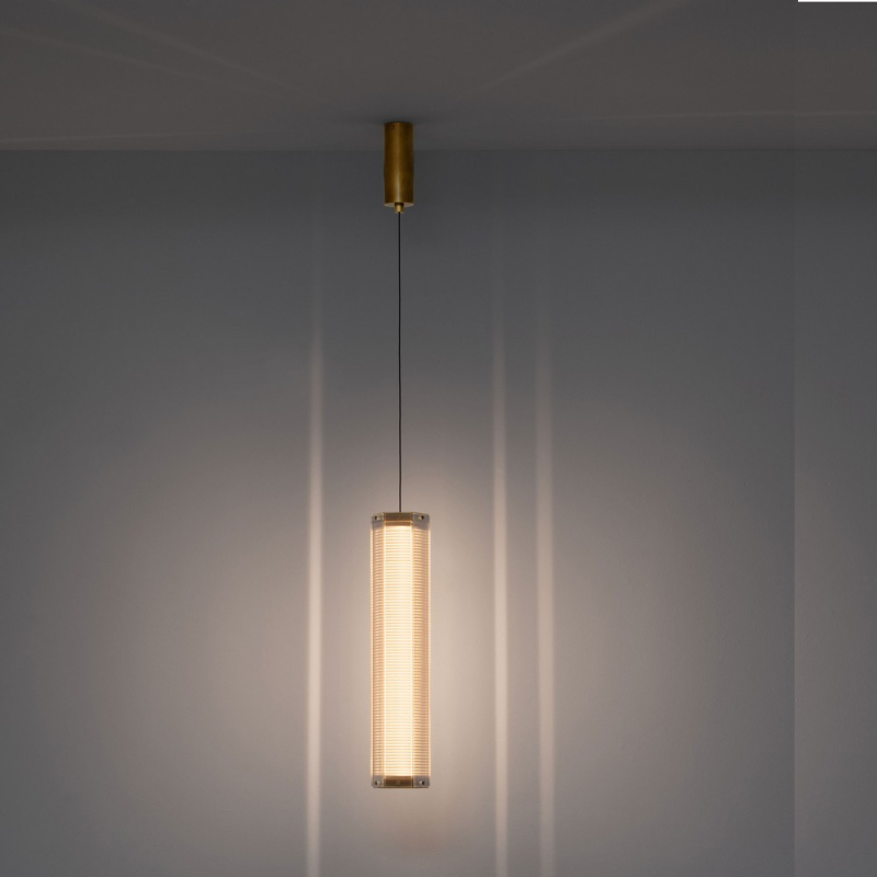 LUCES TORREV LE46197/8 gold LED pendant lamp 3000K tube shape