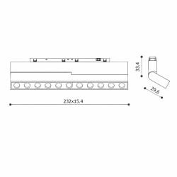 SLED MICRO11 CORE DOTS Laser fold light LED 10W temp 3000K or 4000K