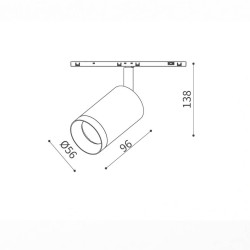 SLED MICRO11 CORE mini ZOOM reflektor LED 15W regulowany kąt 20–45°