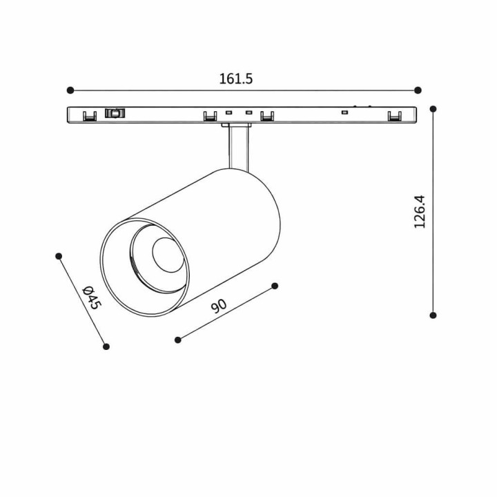SLED MICRO11 CORE mini POINT reflektor LED 10W biały, czarny, złoty