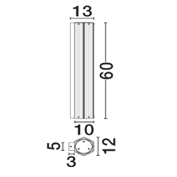 LUCES TORREV LE46199 złoty kinkiet LED 3000K eleganckie oświetlenie