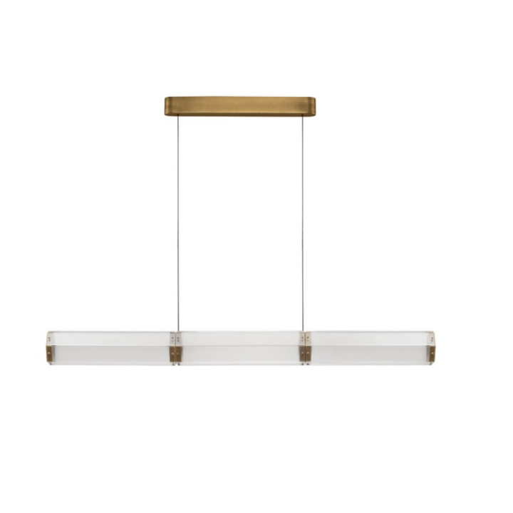 LUCES TORREV LE46200 złota lampa wisząca LED 3000K nad st&oacute;ł i wyspę